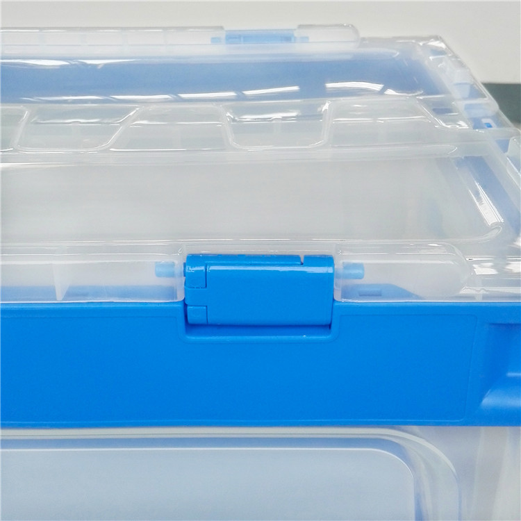 Durable Collapsible Plastic Containers Opening Width Sides 530*365*335 mm