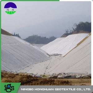 China Railway Composite Geotextile Compounding Silk , Nonwoven Geotextile on sale