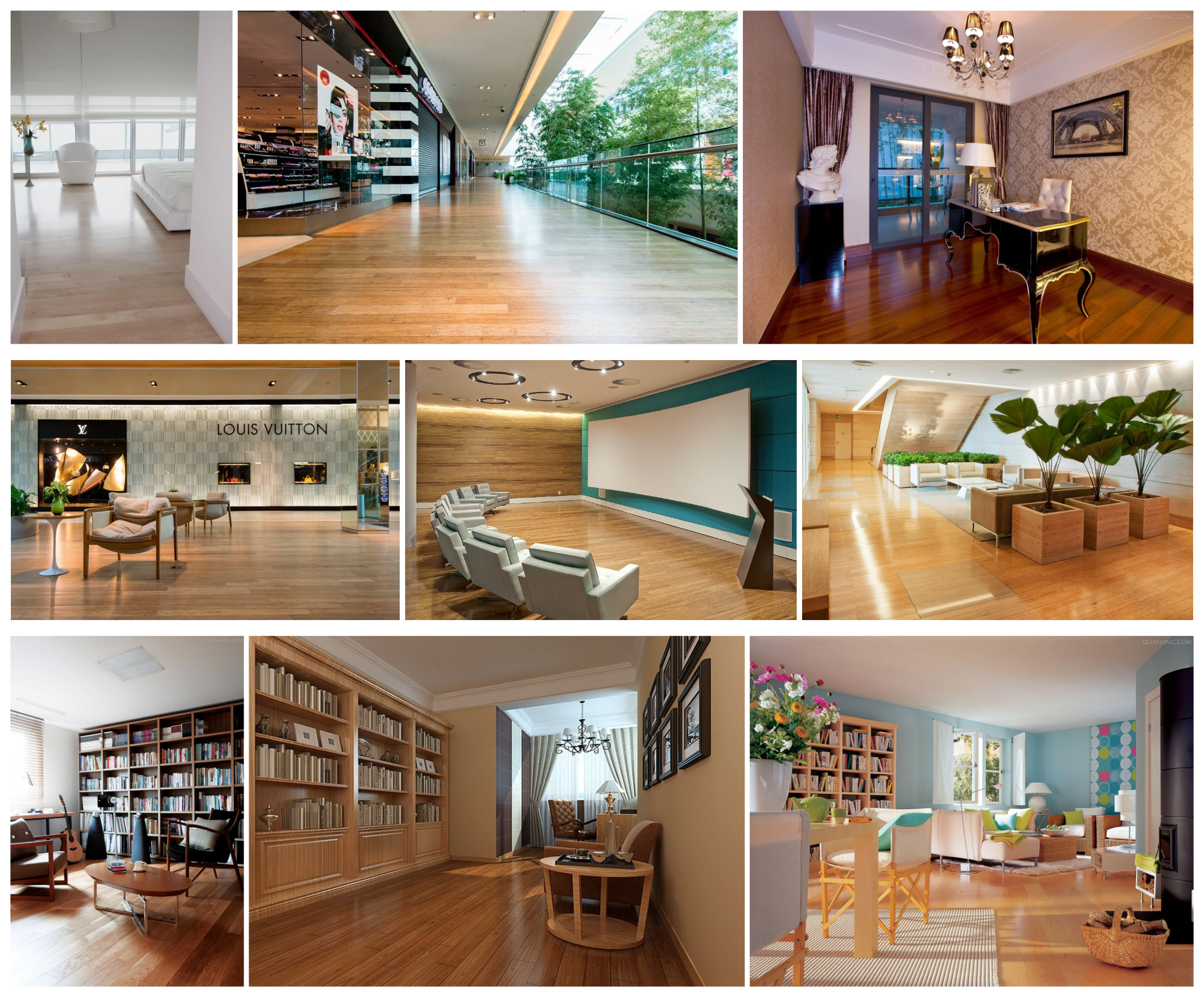 Carbonized Strand Woven Bamboo Parquet Flooring for Others Project Solutions Capability