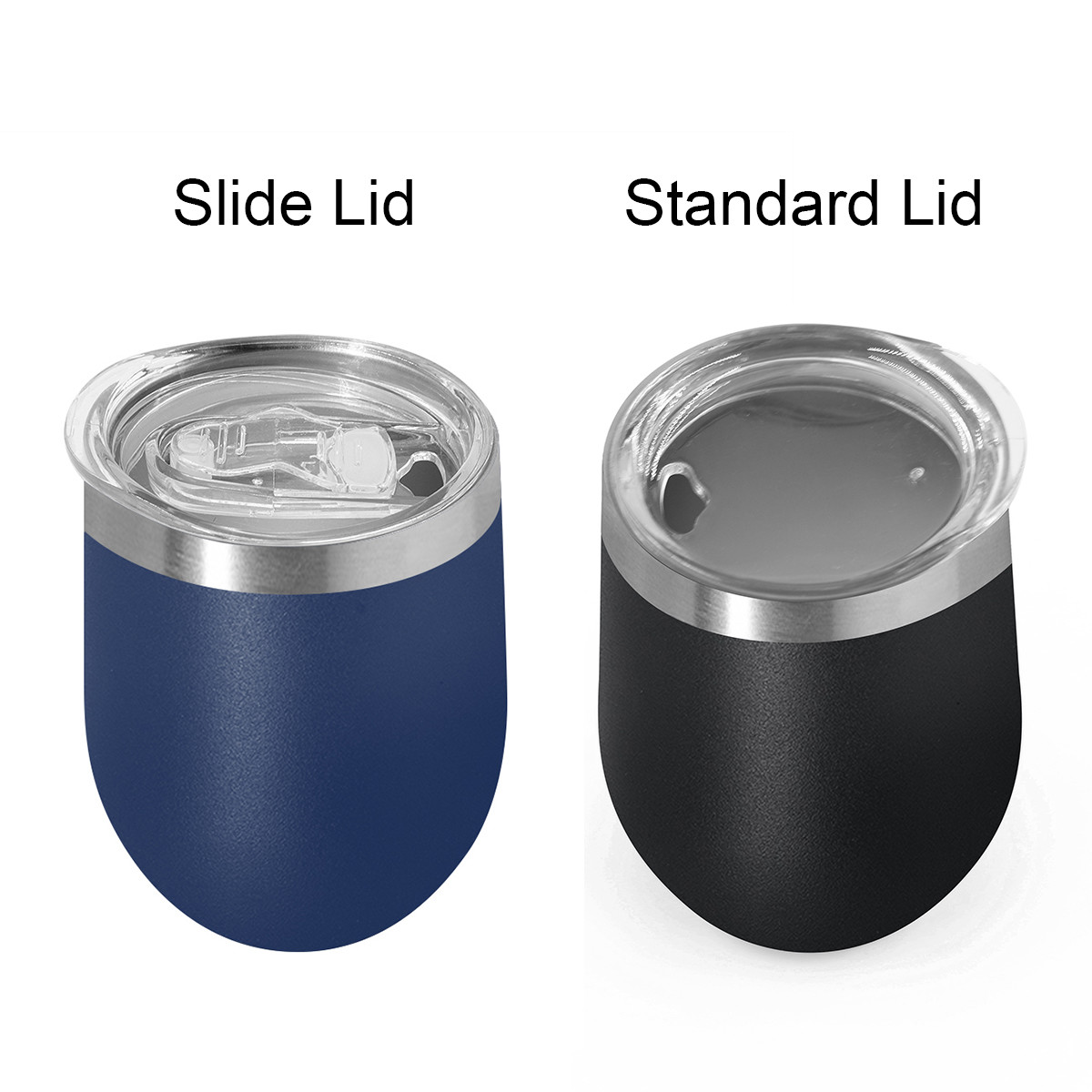 12oz Insulated Wine Tumbler With Lid Double Wall Vacuum Stainless Steel Glass Coffee Mug Insulated Tumbler Cup For Champaign Cocktail Beer