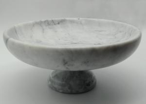 Wholesale 10 Inch Solid Stone Serving Bowl , Real Marble Fruit Bowl With Stand from china suppliers
