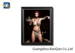 Unique 3d Gift Lenticular 3d Framed Picture With Animal / Beautiful Girl
