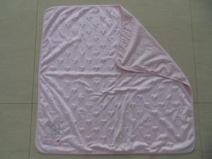 Wholesale baby girl newborn embroidered soft short velvet minnie heart shawl blanket from china suppliers
