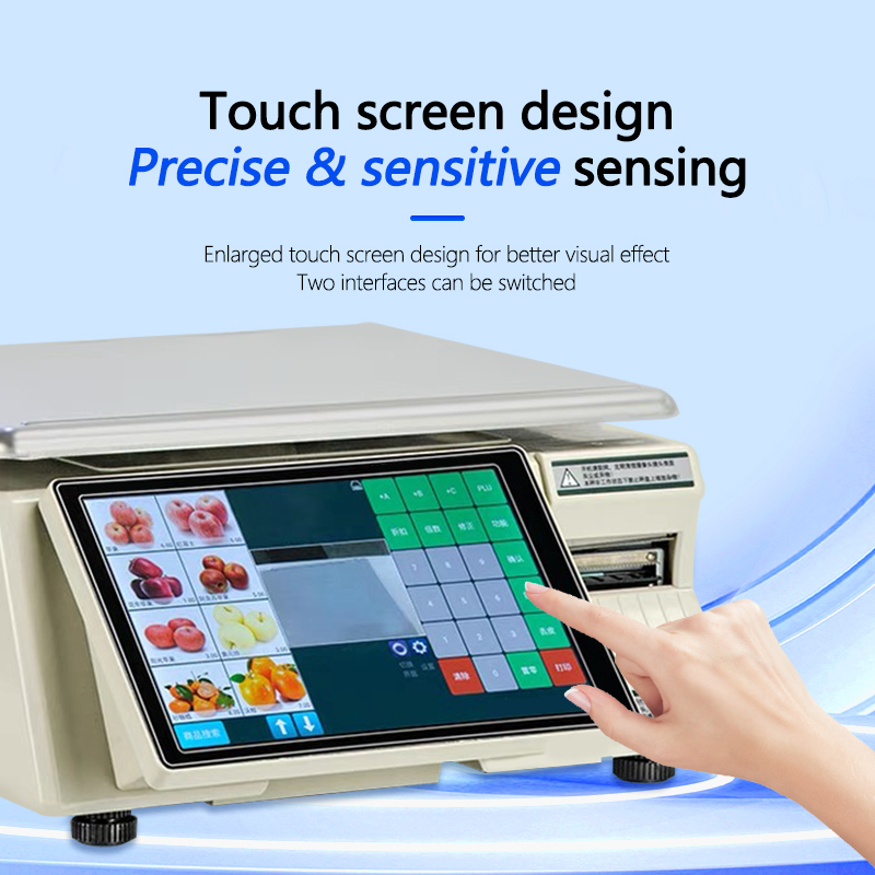 Maximum Range 30kg Intelligent Bar Code Table Scale SHW-TMF6 with 10/7 Inch Display