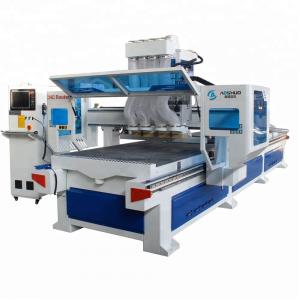 China Double Tables Wood Cnc Router Cutting Machine , 5 Axis Cnc Wood Router AC380V/50HZ on sale