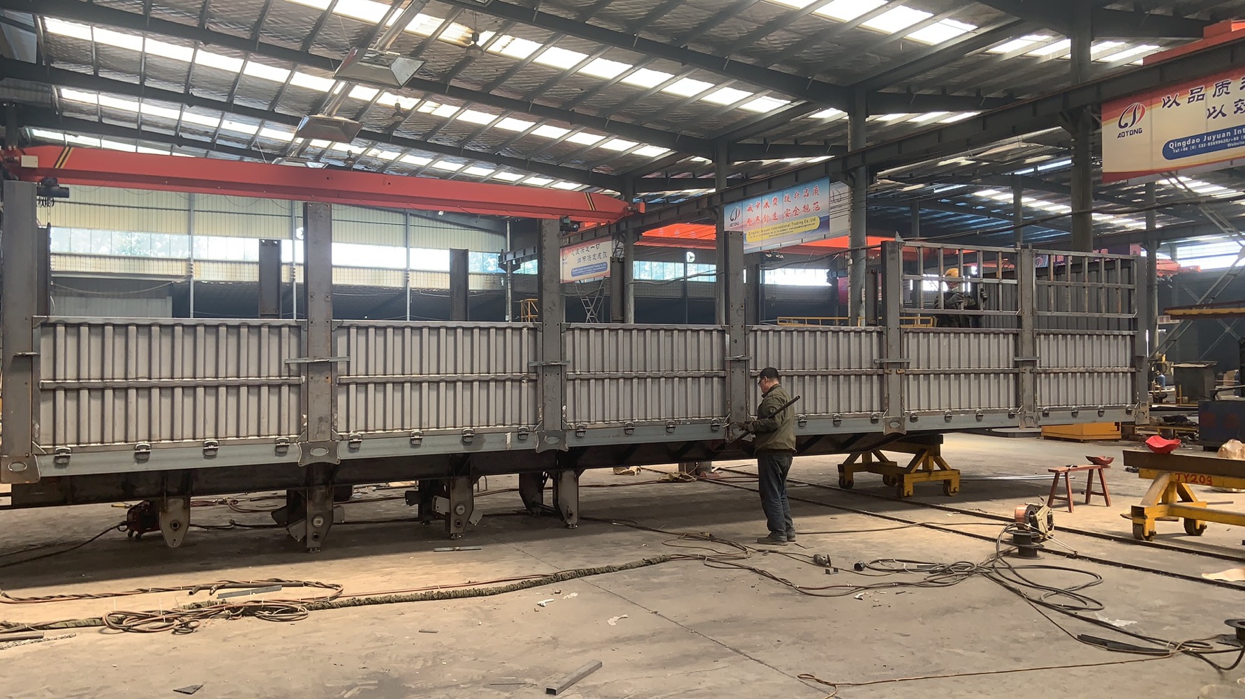 50Ton Leaf Spring Fence Cargo Transport Semi Trailer /Kin Pin 2''/3.5'' Bolt Type