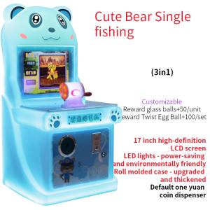 Wholesale Arcade Games Video Simulator Token Coin Push Operated Single player Fishing Game from china suppliers