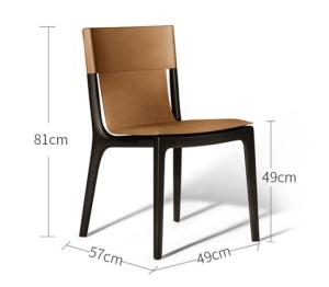 Wholesale Canteen Villa Steel Tube 81cm Solid Wood Chairs from china suppliers