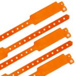 Manufacturer Customizable Plain Color Wristband Waterproof Plastic Vinyl Event