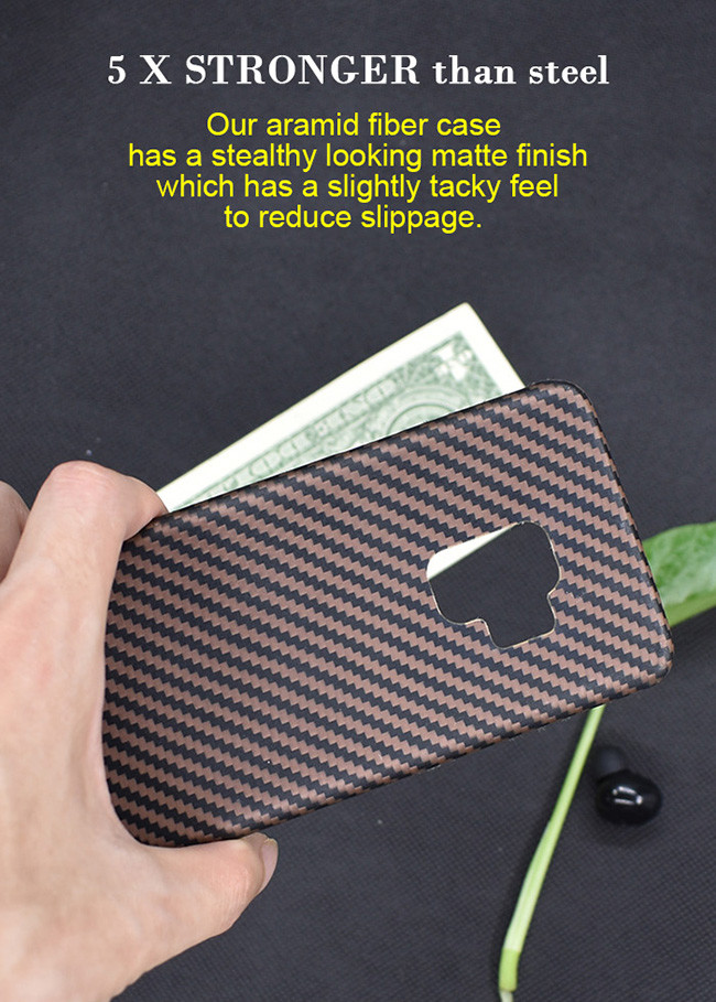 Anti Slip Real Samsung S9 Aramid Fiber Samsung Case