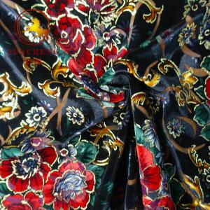 Wholesale 2018 hot sale burnout printed KS silk velvet fabric for dresses from china suppliers