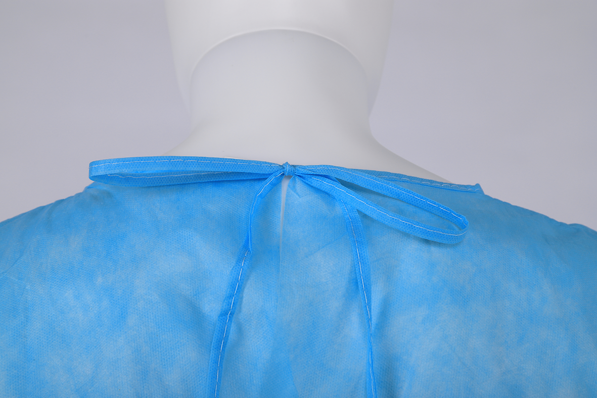 Disposable PP PPE Isolation Gown Hospital Doctor Nurse Protecting Clothing Gown Medical Surgical Isolation Gown