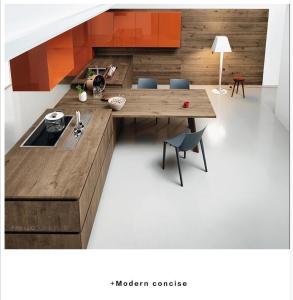 Wholesale Plywood Walnut Veneer MDF Kitchen Cabinet For house Furniture from china suppliers