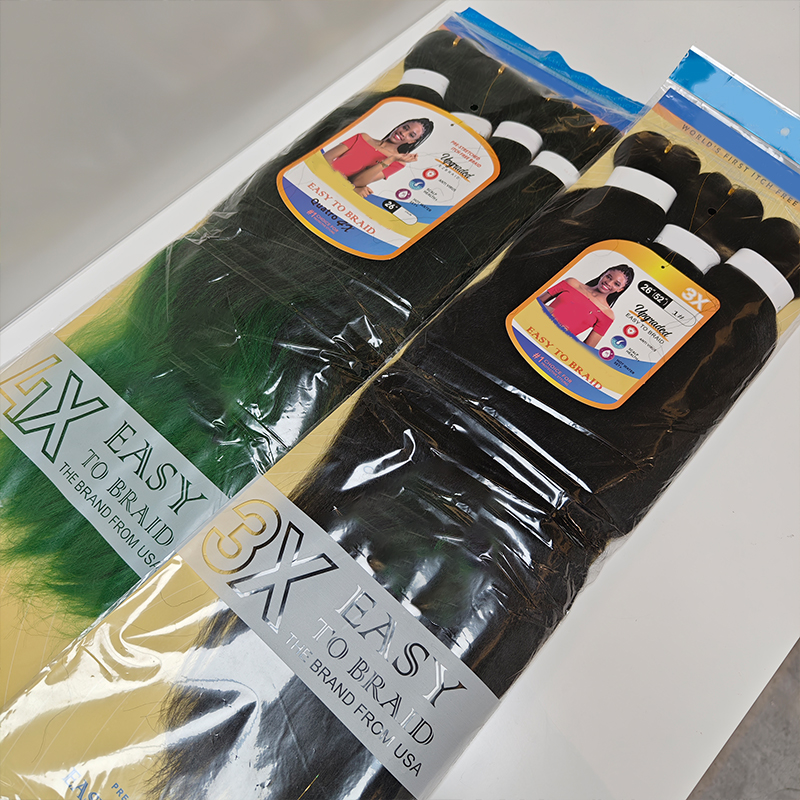 100g Pre Separated Braiding Hair 24 Inch Unfolded 48 Inch Hair Extension For Custom Braids