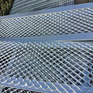 Wholesale Aluminum Decorative Perforated Grating 1000mmx3000mm Size 40mm Bright Silver For Walkway from china suppliers