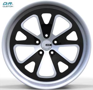Wholesale Aluminum Custom 2 Piece Wheels ET30 5-114.3 22 Inch Gloss Black Rims from china suppliers