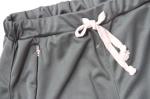 Black Oliv Uchia Ladies Knitted Track Pants YKK Zipper 100% Polyester