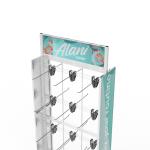 Supermarkets Snack Metal Display Stands Customizable Fast Food Metal Display