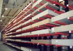 High Capacity Industrial Cantilever Storage Racks Heavy Duty With Roof / Drain
