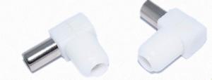 Wholesale 9.5mm Male And Female RCA Cable Connectors TV Antenna Plug RF Coax Adapter L Style from china suppliers