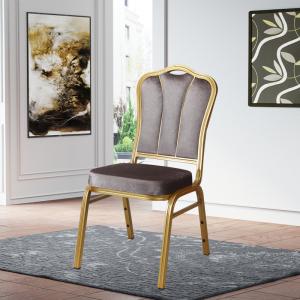 Wholesale Steel Stacking Hotel Gold Banquet Chair With Backrest from china suppliers