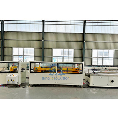 Twin Screw WPC Door Frame Extrusion Line With Mitsubishi PLC Control