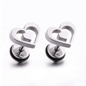 Wholesale Special double heart shape women stud earrings stainless steel body piercing jewelry from china suppliers