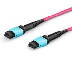 Pink OM4 MTP MPO Fiber Cable Multimode 24-144 Fibers Senko