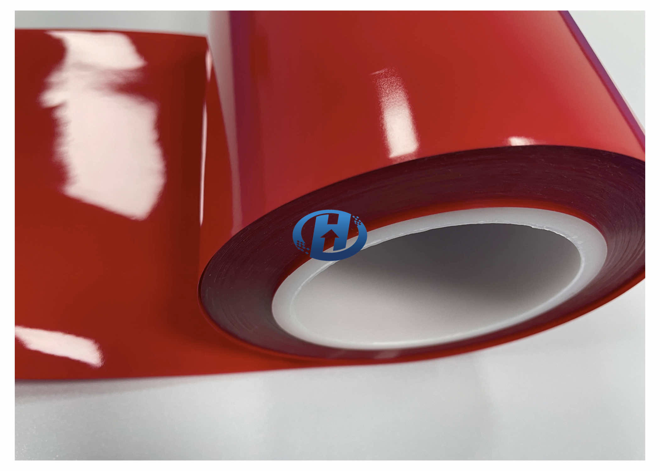 80 μm Red HDPE Film Single Side Silicone Coating No Solvent No Slicone Transfer No Residuals