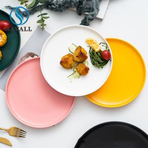 Wholesale Round Plain 6 Inch To 10 Inch White Porcelain Dinner Plates Colored Eclectic from china suppliers