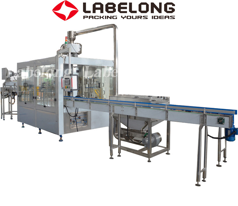 PET / Glass Bottle Water Filling And Sealing Machine , 1.3KW Filling Water Machine