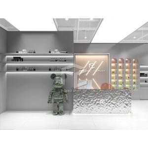 Wholesale Fancy Skincare Display Shelves Name Makeup Shops Furniture With Led Light from china suppliers