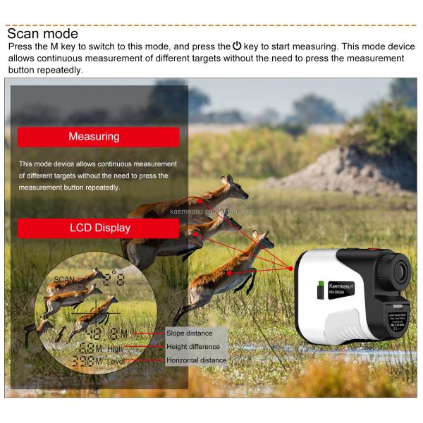 Long distance laser rangefinder Handheld golf laser rangefinder Mini Laser Rangefinder with slope