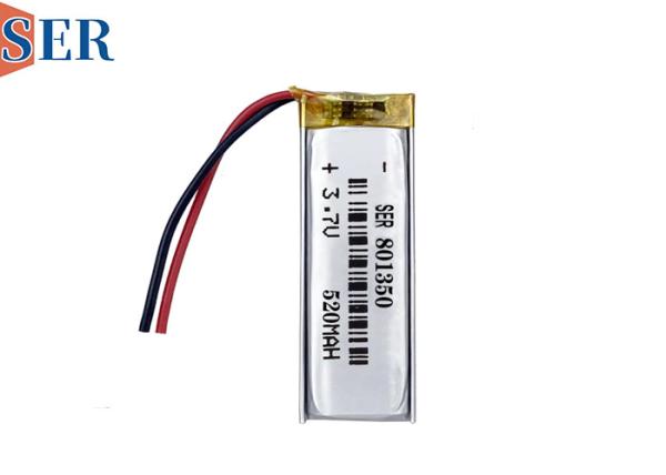 Custom Lipo Battery 801350 500mAh Li- Polymer Pouch Cell 803450 3.7V Lithium
