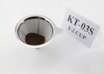 Pour Over Stainless Steel Coffee Dripper For Coffee Carafes , 2 Cups Capacity
