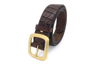 Wholesale Full Grain Vintage Distressed Style Mens Casual Leather Belt 1.5 Inch / 3.8cm Wide from china suppliers