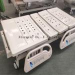 Luxury 4pcs Castors ABS Siderail Hospital Nursing Bed with Adjustable Crank
