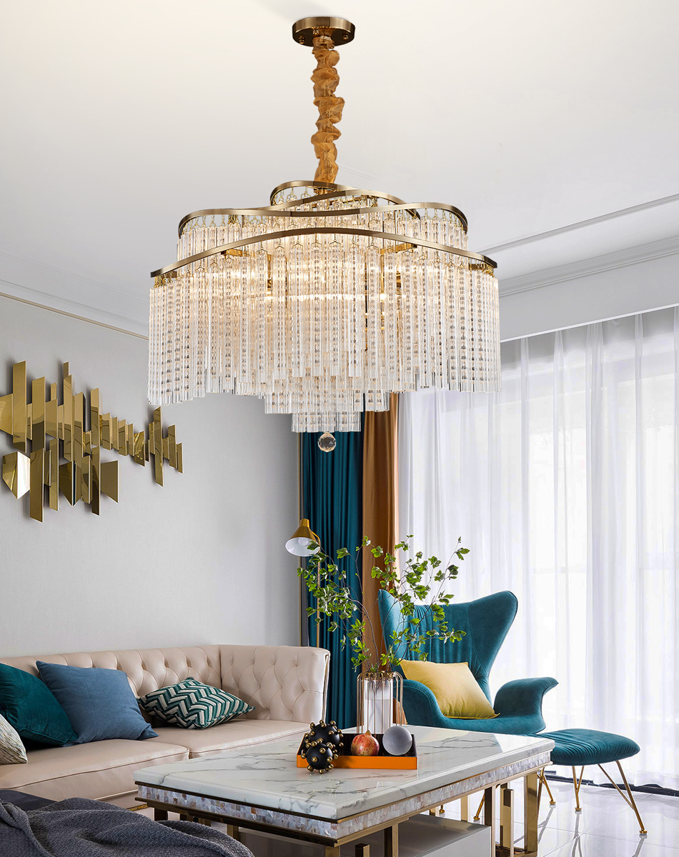 Round glass chandelier for living room dining room lounge chandelier(WH-CY-231)