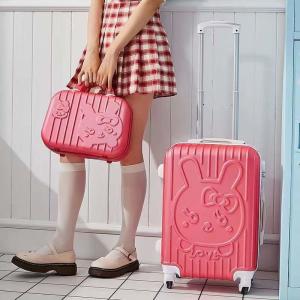 Wholesale Portable Fashion ABS PC Printing Cartoons Kid School Travel Children Suitcase Trolley Luggage Set from china suppliers