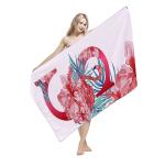 Commercial Cool Beach Towels , Embroidered Beach Towels Smooth Surface