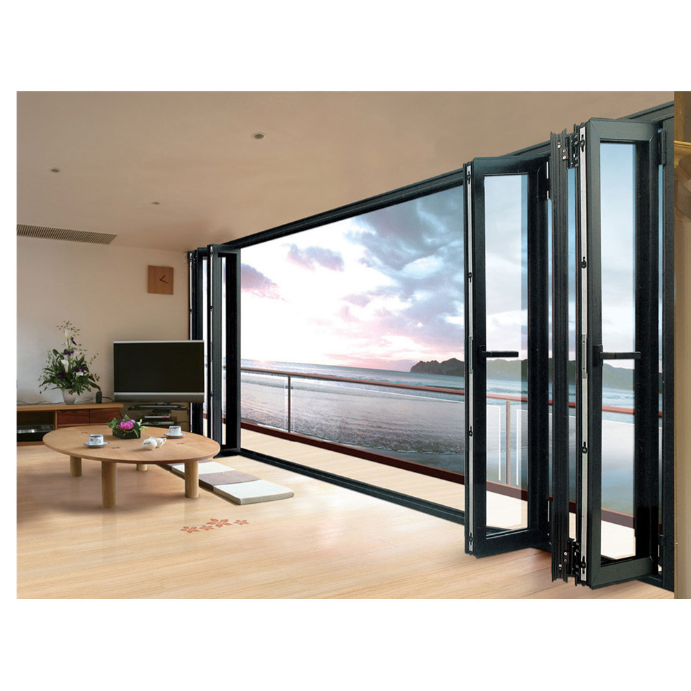 hanging Soundproof Shades Security Aluminum Bifold Windows
