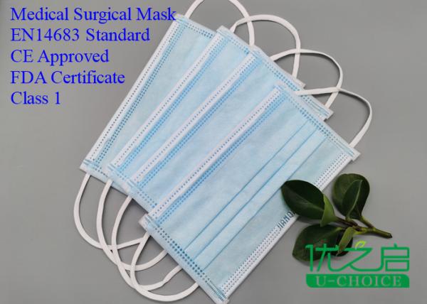 CE Approved - Class 1 Disposable Medical Surgical Face Mask - FDA -EN14683