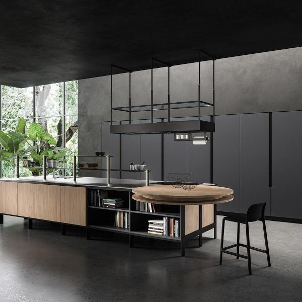 Kitchen Furniture Cabinets Luxury Modern Smart Modular Design Wooden Veneer Door