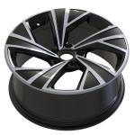Black / Gun Grey Machine Face 18 Inch Alloy Wheels Rims For VW