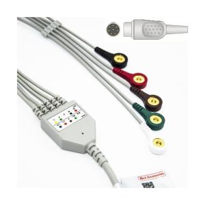 Wholesale Medical Grade Round Wire Mortara Banana Plug ECG Cable Set For Accurate Health Monitoring from china suppliers