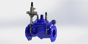 Wholesale Blue Ral5005 EPDM Sealed A400 Flow Control Valve SS304 Pilot from china suppliers