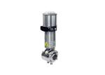 1.5 Inch Sanitary Butterfly Valve With Pneumatic Actuator For Petroleum