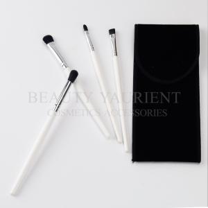 Wholesale Soft Bristles 4pieces Eyeshadow Makeup Brush Kit White Wooden Handle from china suppliers