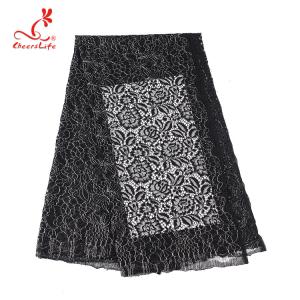 Wholesale High quality black nylon lace fabric for long dress from china suppliers