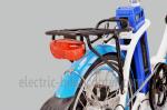 Blue Mens Women'S Electric Folding Bike , Citizen Folding Electric Bike 20"